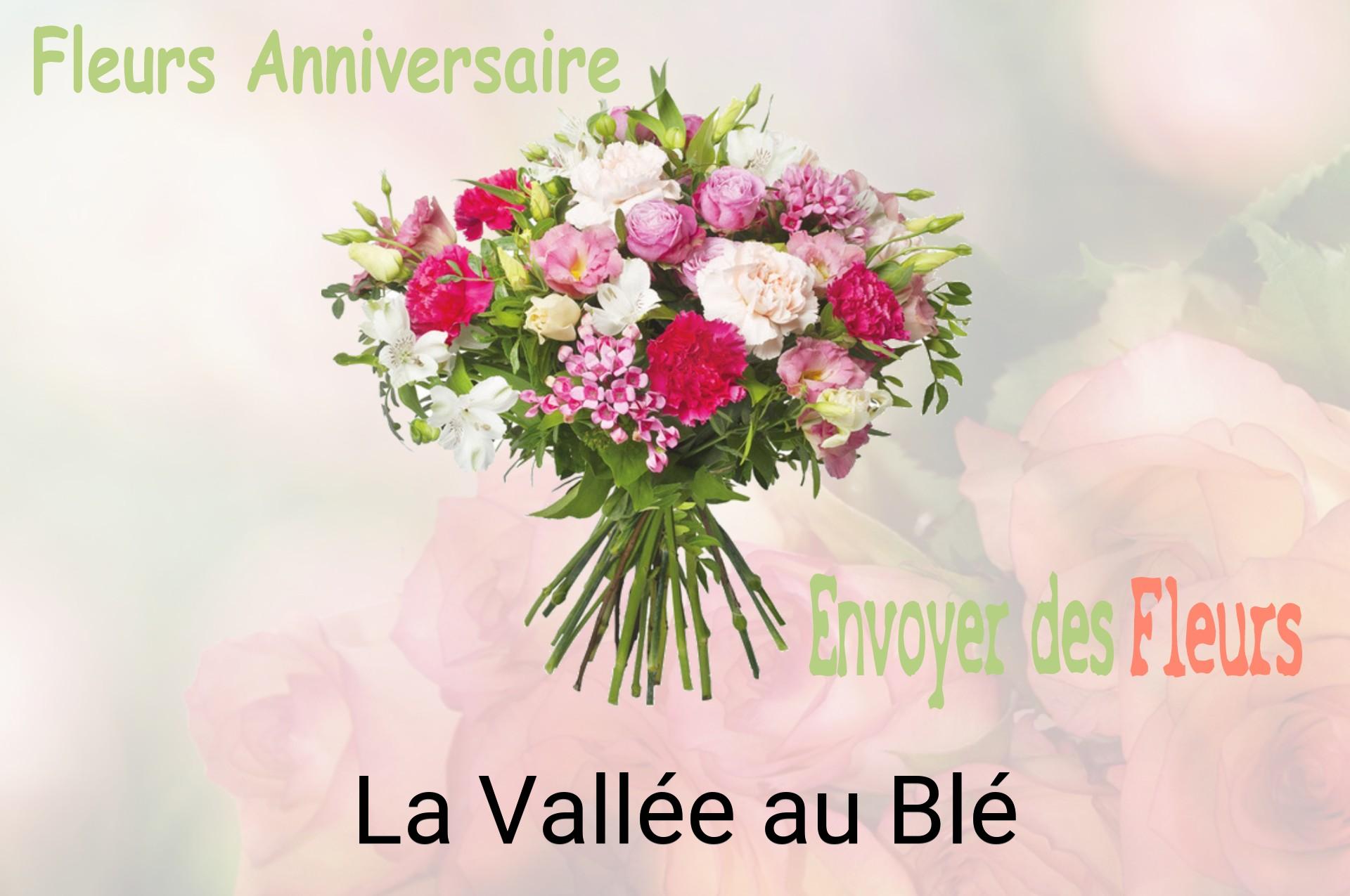 Bouquet de fleurs d’anniversaire livré à La Vallée-au-Blé